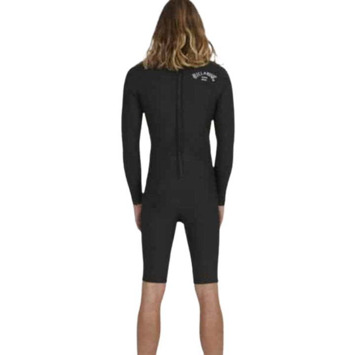 Billabong 202 Absolute Back Zip Long Sleeve Springsuit Black