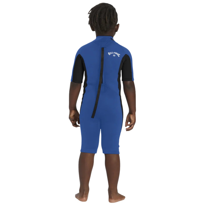 Billabong 202 Toddler Foil Back Zip FL Springsuit Mid Blue