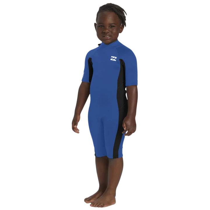 Billabong 202 Toddler Foil Back Zip FL Springsuit Mid Blue