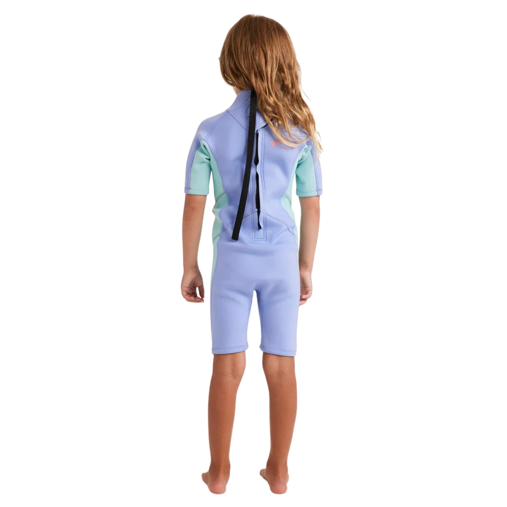 Billabong 202 Toddler Foil Back Zip SS Springsuit Cosmic Blue