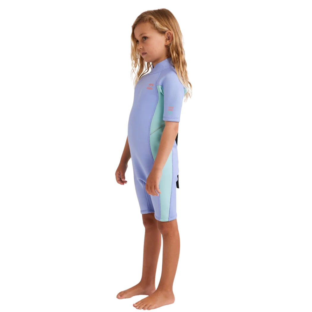 Billabong 202 Toddler Foil Back Zip SS Springsuit Cosmic Blue