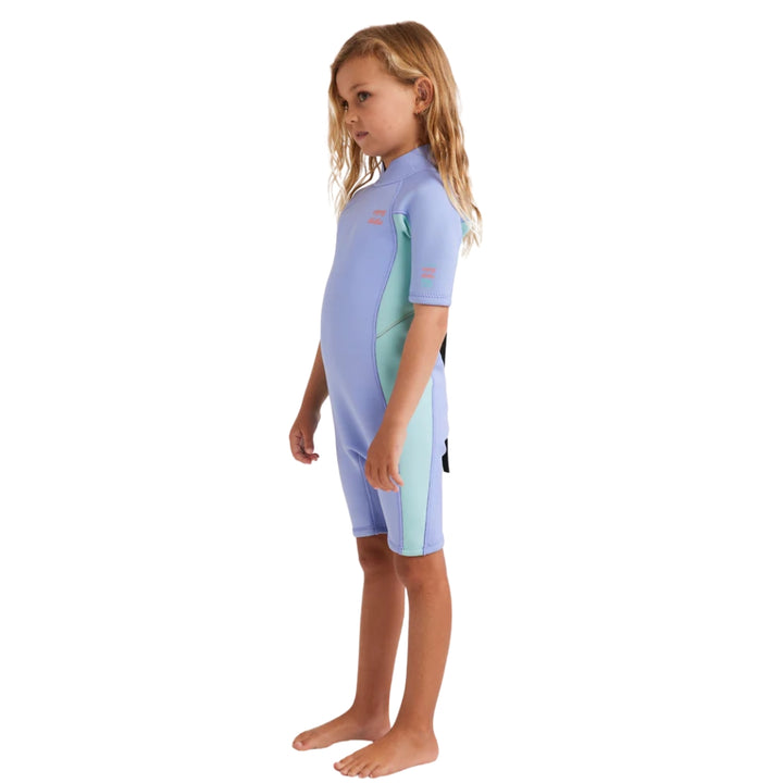 Billabong 202 Toddler Foil Back Zip SS Springsuit Cosmic Blue