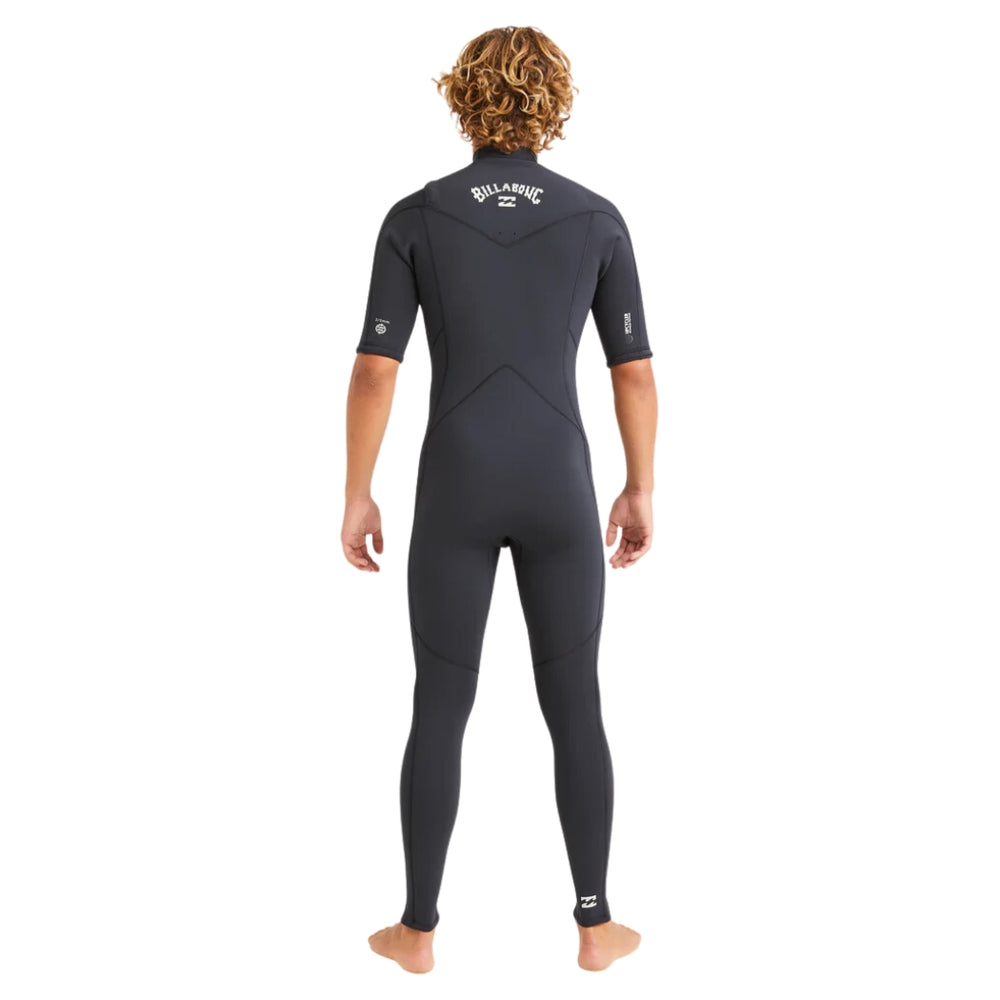 Billabong 22 Absolute Natural Chest Zip SS Steamer Black
