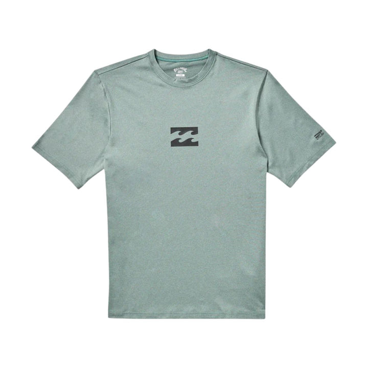 Billabong All Day Wave Short Sleeve Rash Vest Sea Blue