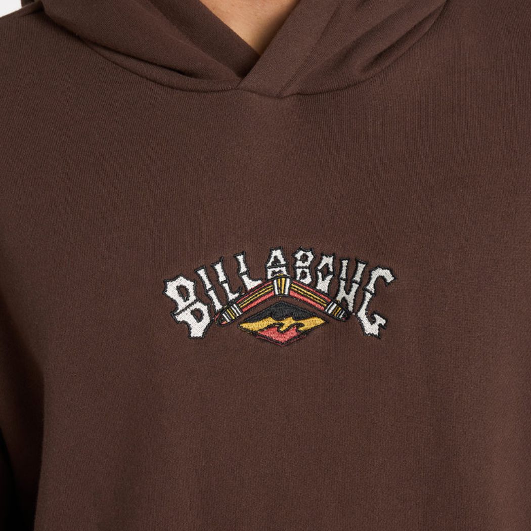 Billabong Arch Hoodie Chocolate