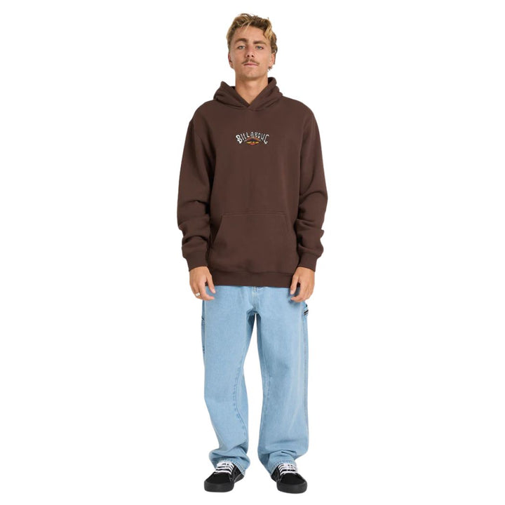 Billabong Arch Hoodie Chocolate
