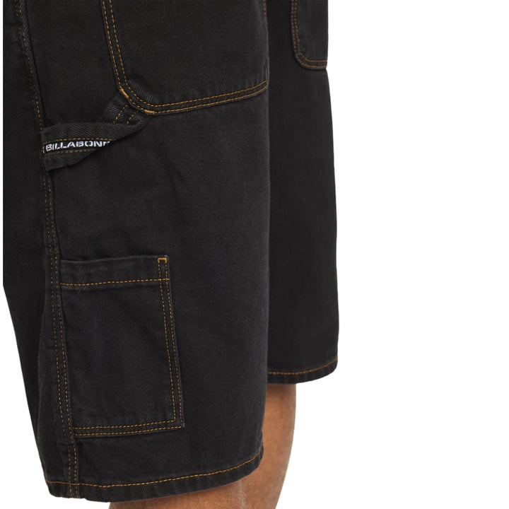 Billabong Bad Dog Workwear Short Washed Black