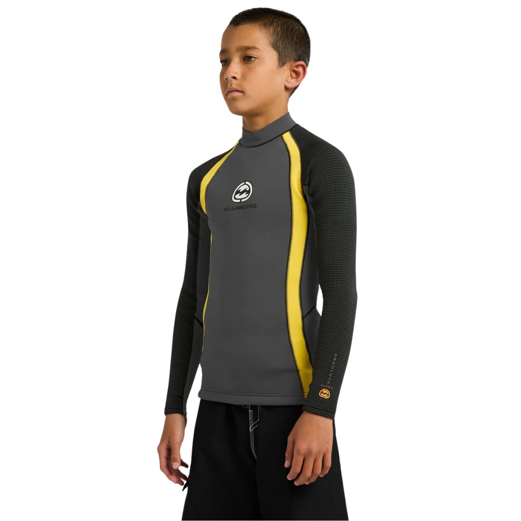 Billabong Boys 1mm Absolute Ultra LS Wetsuit Jacket Orange