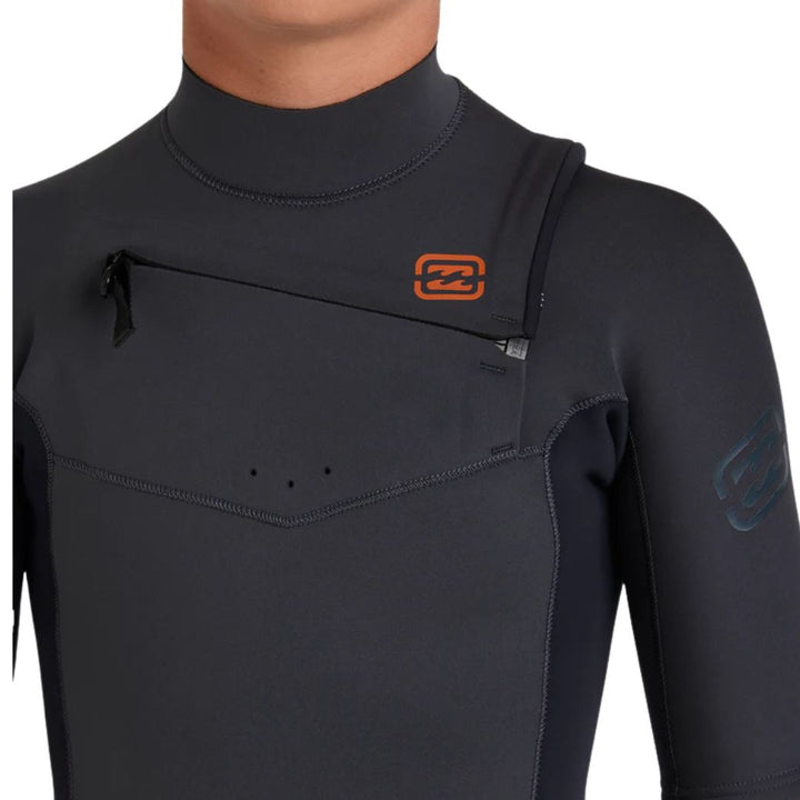 Billabong Boys 202 Absolute Natural CZ Short Sleeve GBS Steamer Graphite
