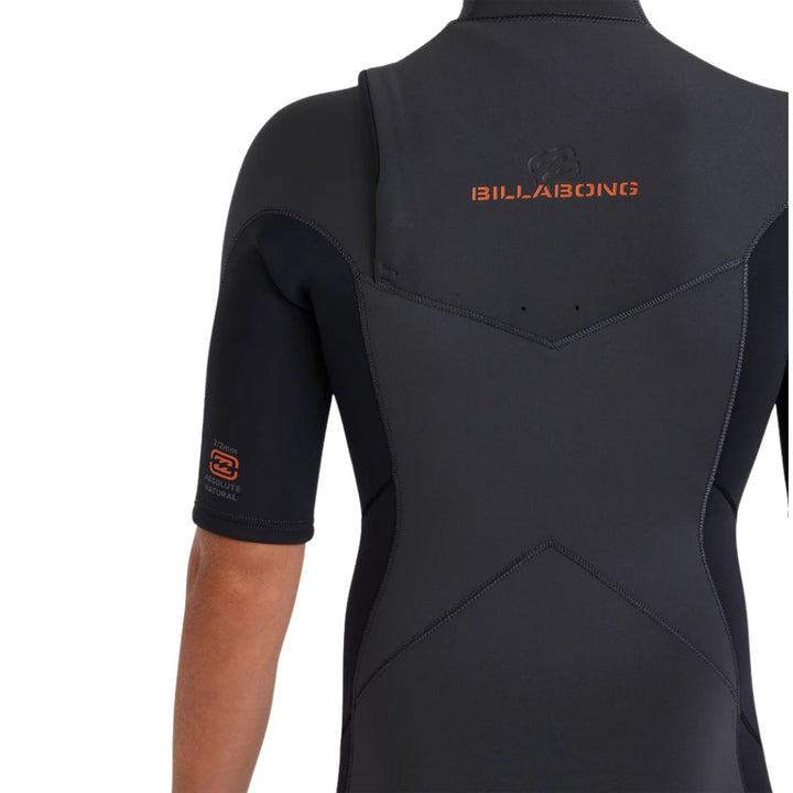Billabong Boys 202 Absolute Natural CZ Short Sleeve GBS Steamer Graphite