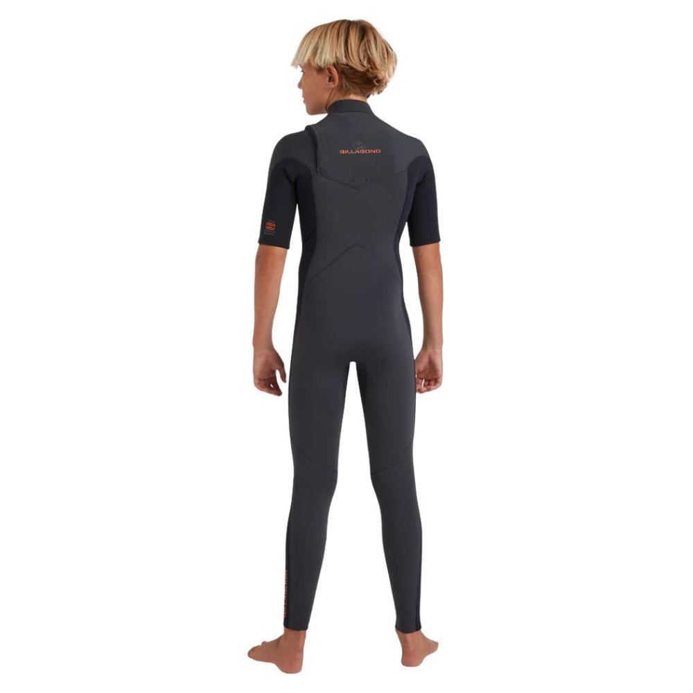 Billabong Boys 202 Absolute Natural CZ Short Sleeve GBS Steamer Graphite
