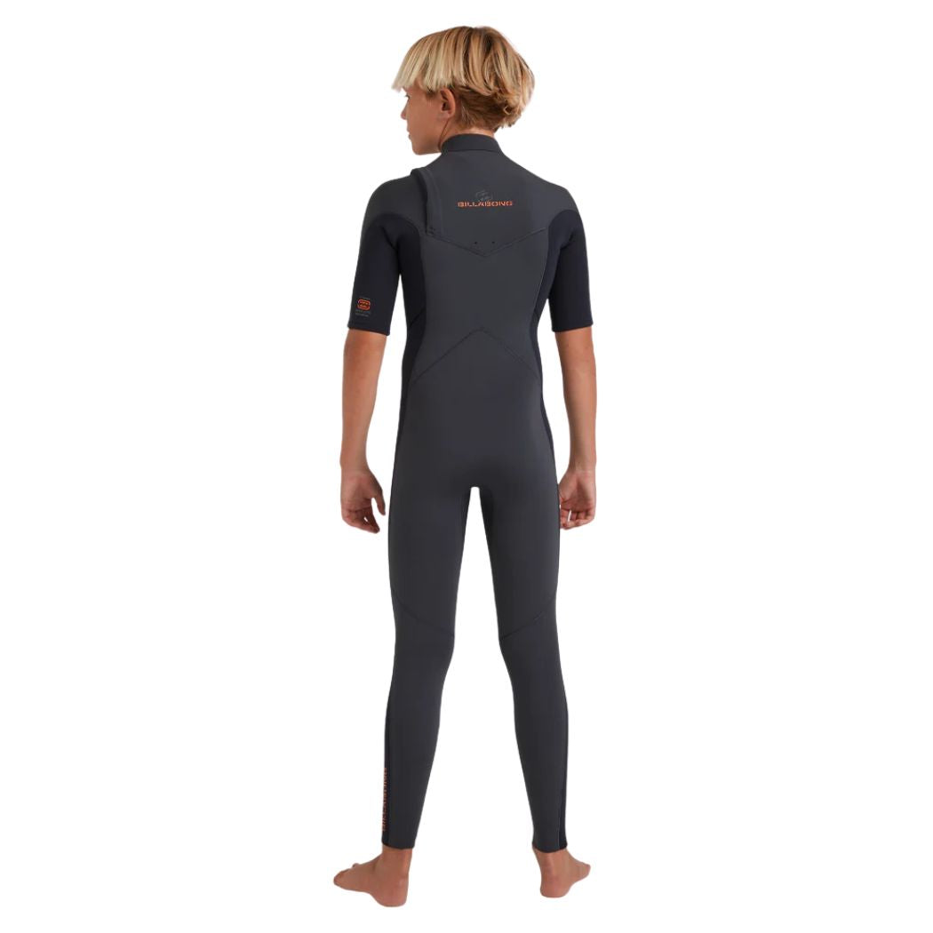 Billabong Boys 202 Absolute Natural CZ Short Sleeve GBS Steamer Graphite