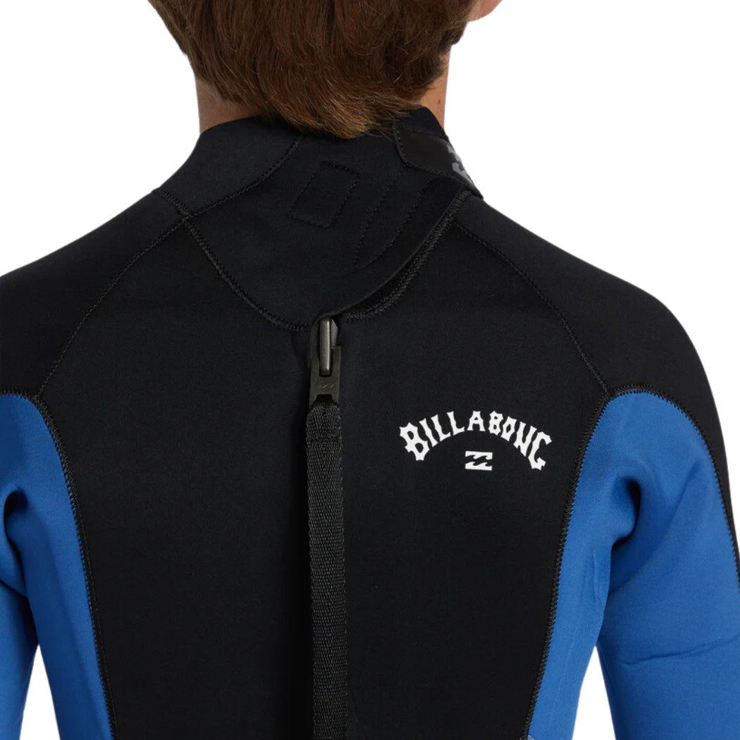 Billabong Boys 302 Foil Back Zip FL Steamer Blue