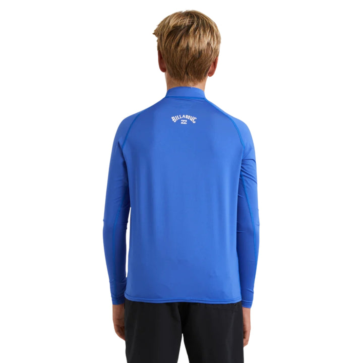 Billabong Boys All Day Arch LS Rash Vest Cobalt