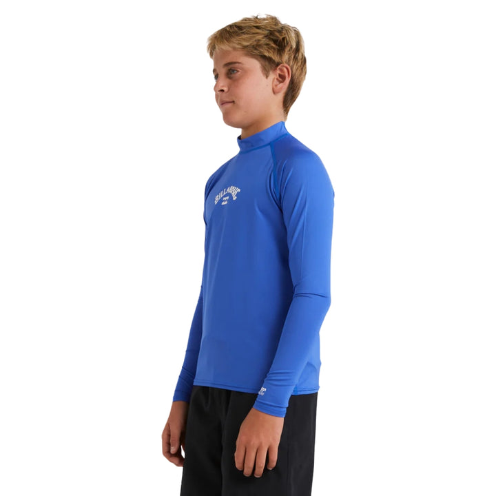 Billabong Boys All Day Arch LS Rash Vest Cobalt