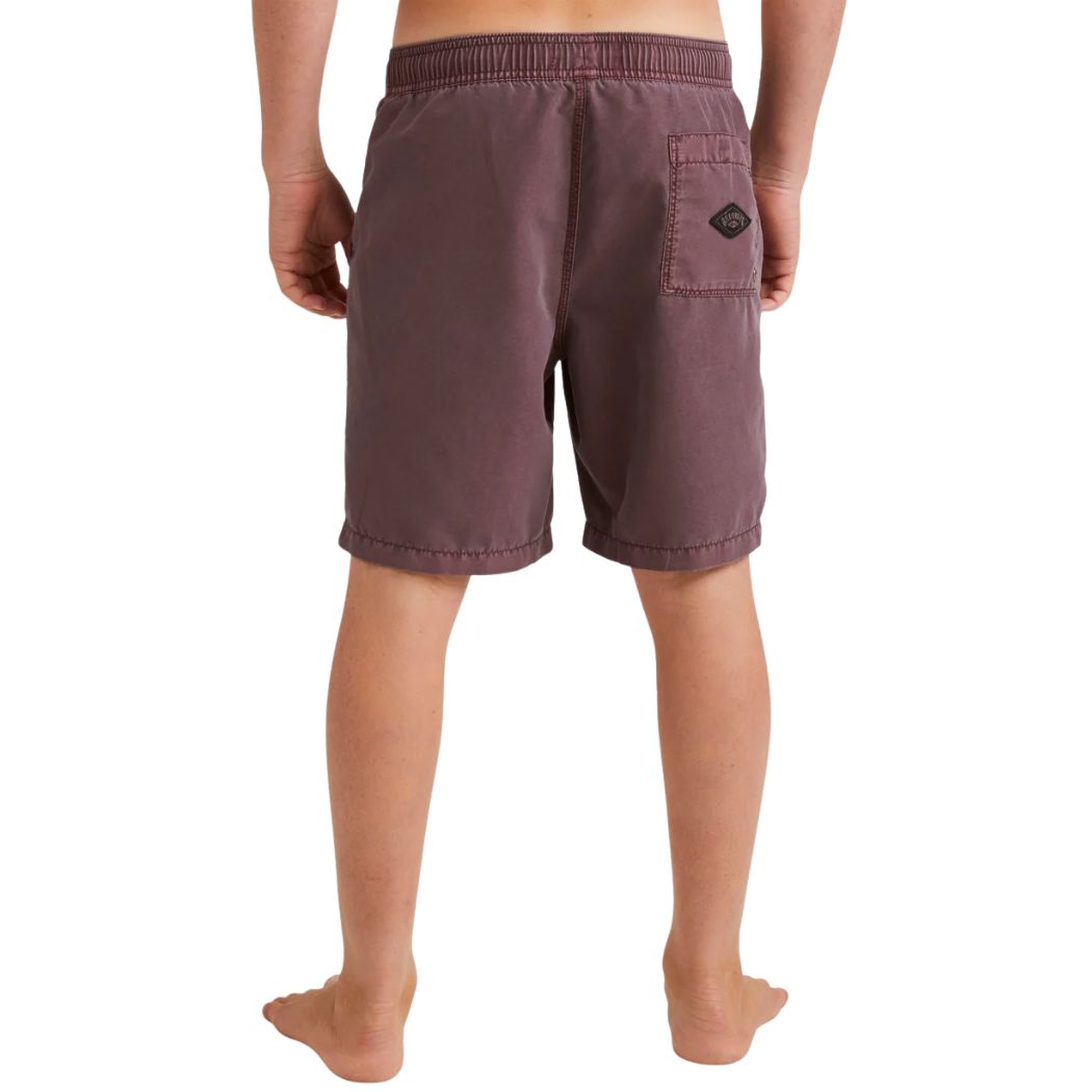Billabong Boys All Day Overdye Layback Boardshort Port