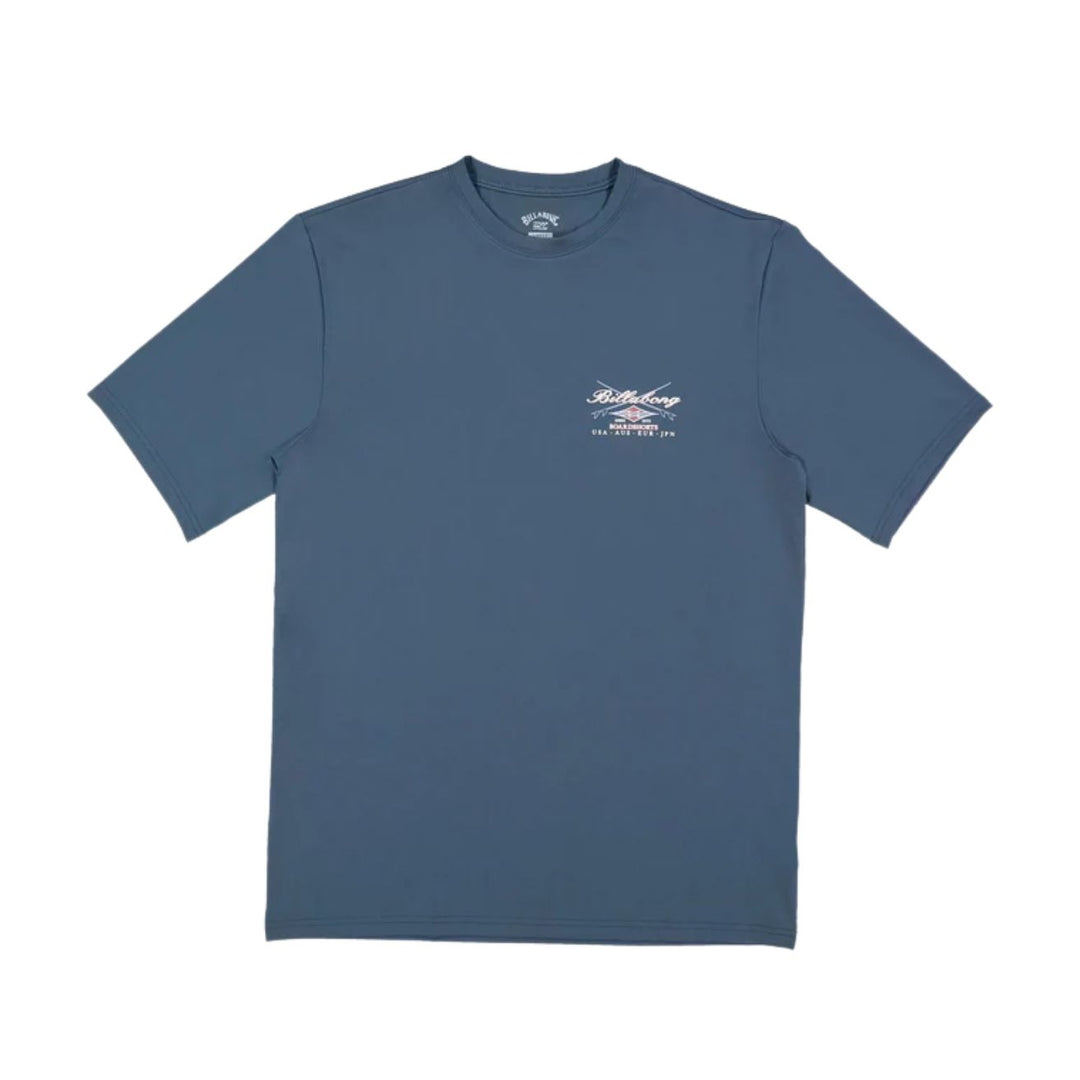 Billabong Boys Crossboards LF Rash Vest Real Teal