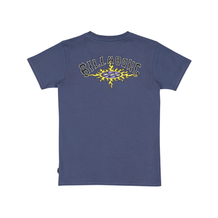 Billabong Boys Flame Arch Tee Slate Blue