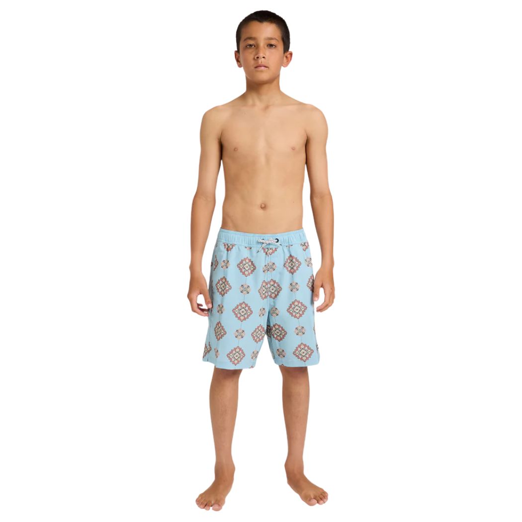 Billabong Boys Good Times Layback Boardshorts Light Blue