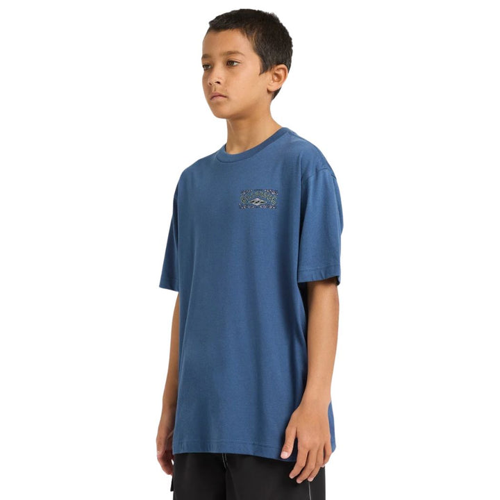 Billabong Boys Heritage Arch Tee Dark Denim