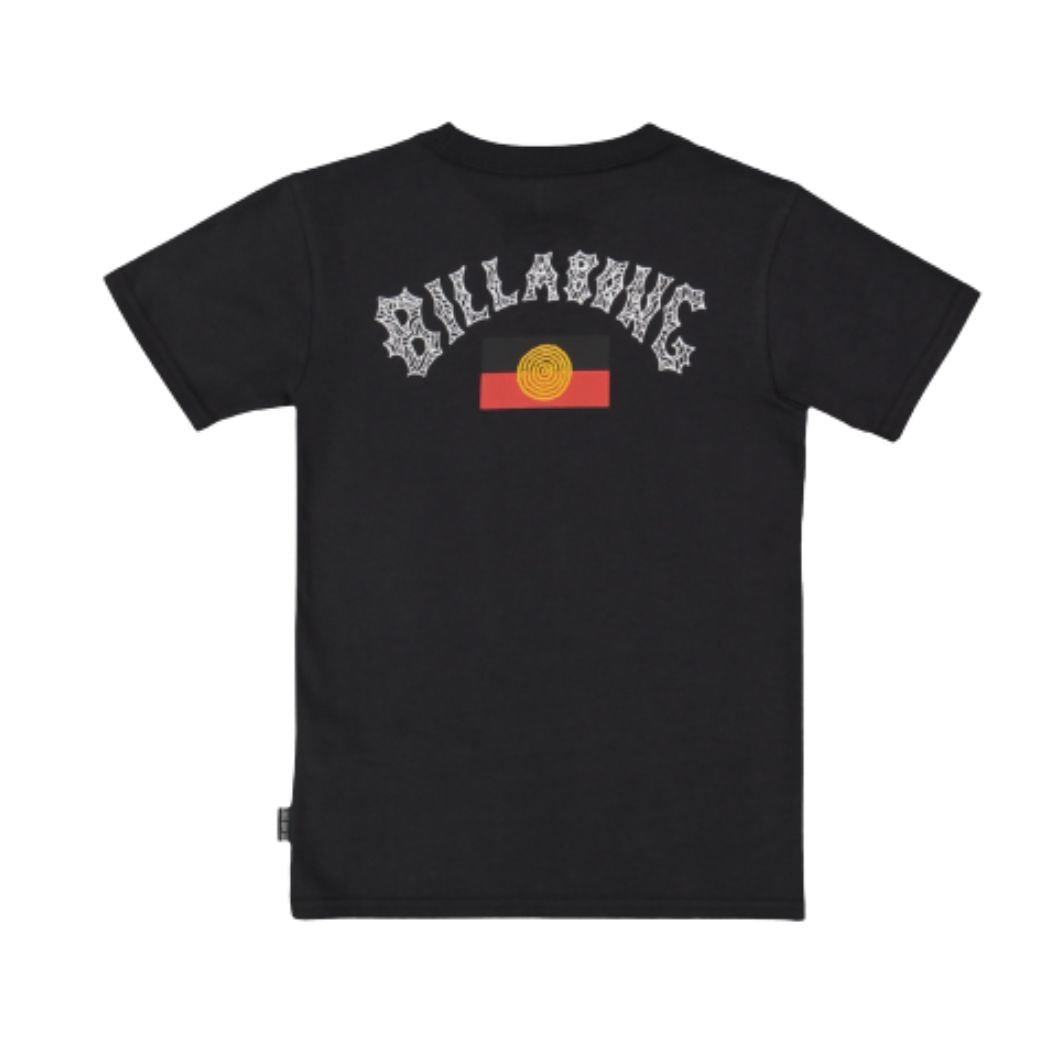 Billabong Boys Otis Flag Arch Tee Charcoal