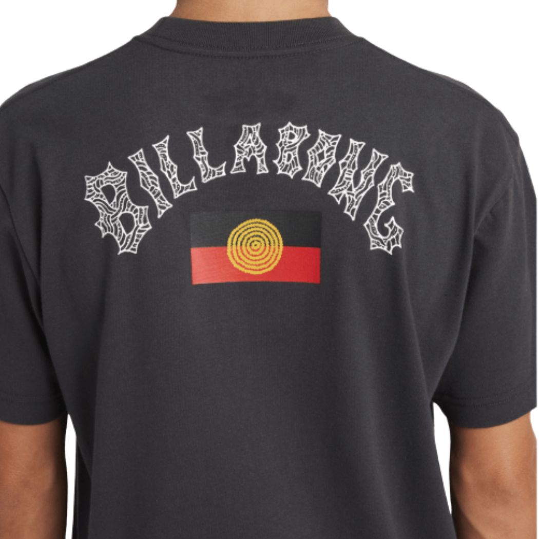 Billabong Boys Otis Flag Arch Tee Charcoal