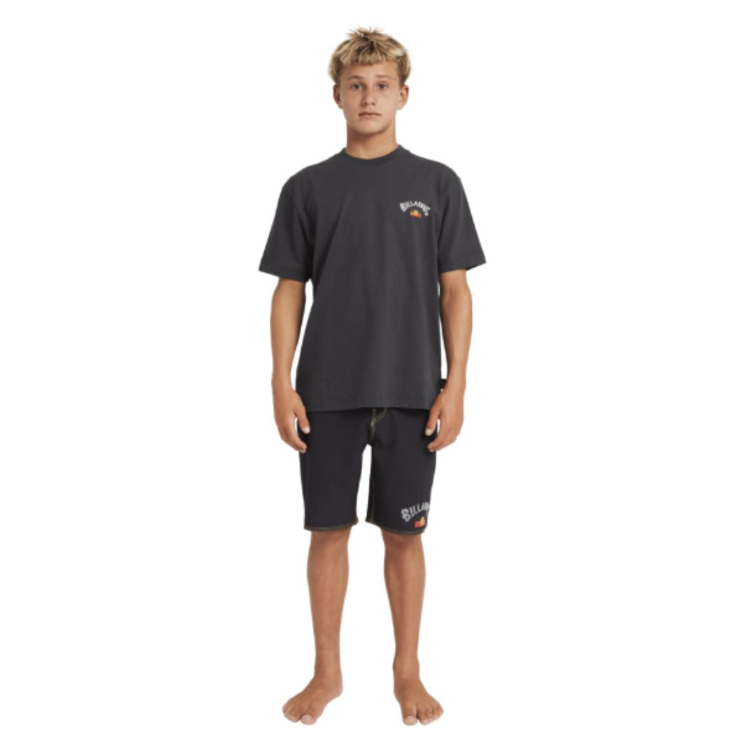 Billabong Boys Otis Flag Arch Tee Charcoal
