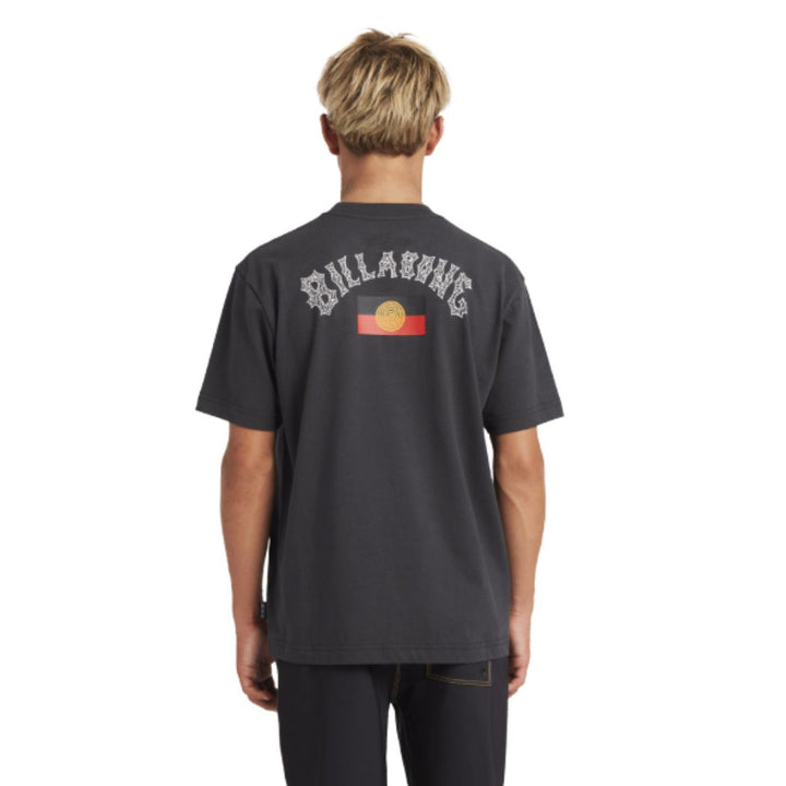 Billabong Boys Otis Flag Arch Tee Charcoal