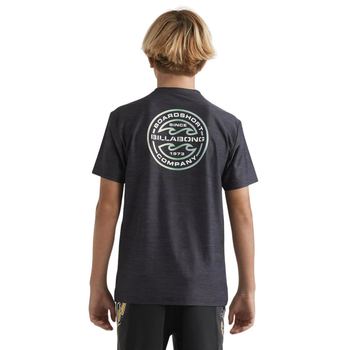 Billabong Boys Rotor Shoreline Short Sleeve Black Heather
