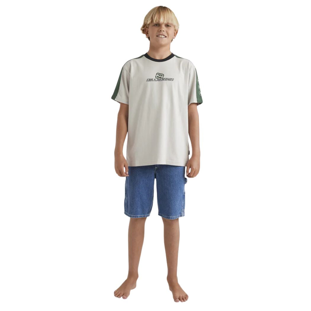 Billabong Boys Spec 73 Iconic Tee Silver