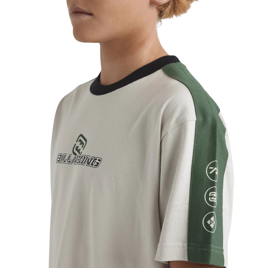 Billabong Boys Spec 73 Iconic Tee Silver