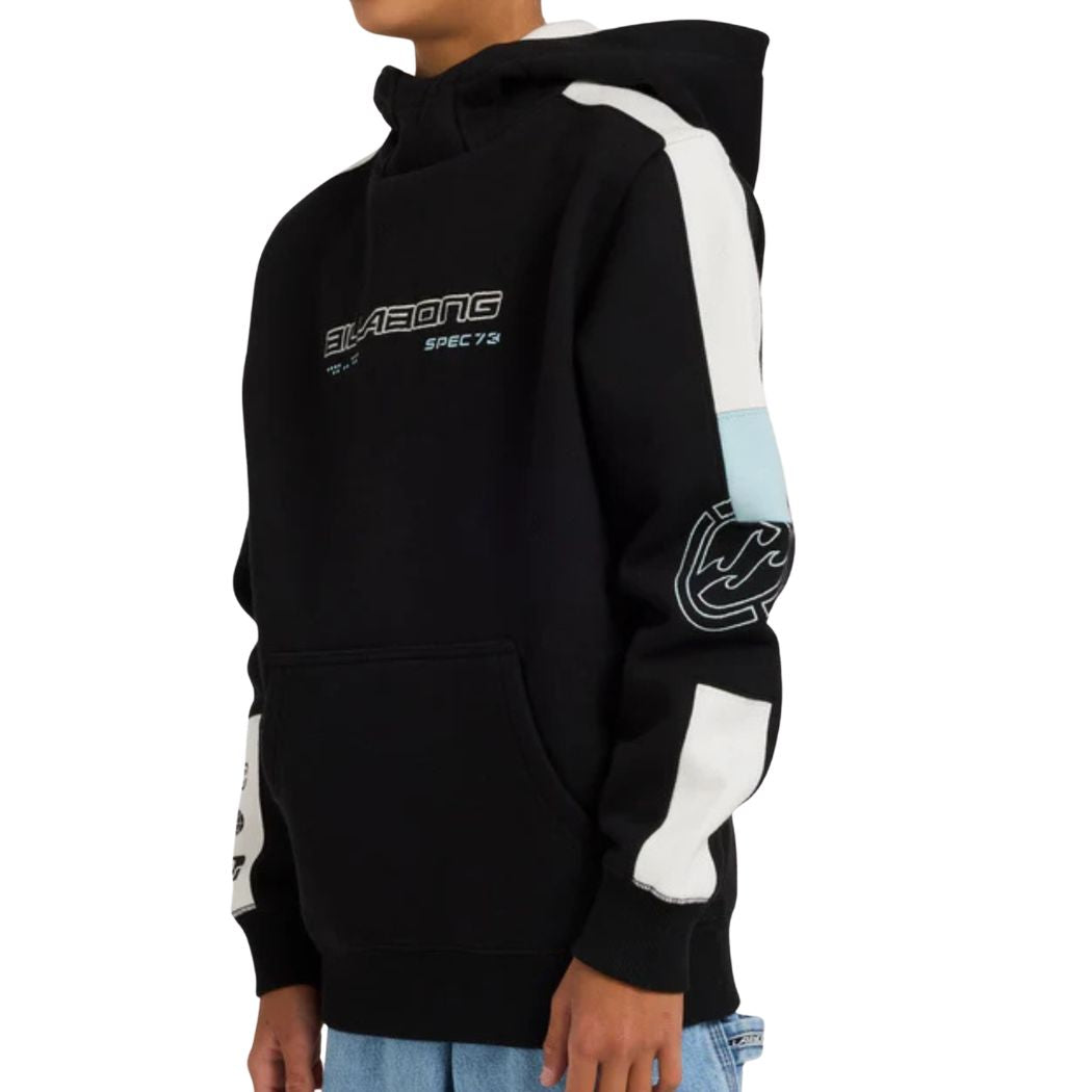 Billabong Boys Spec 73 Pop Mock Hoodie Black