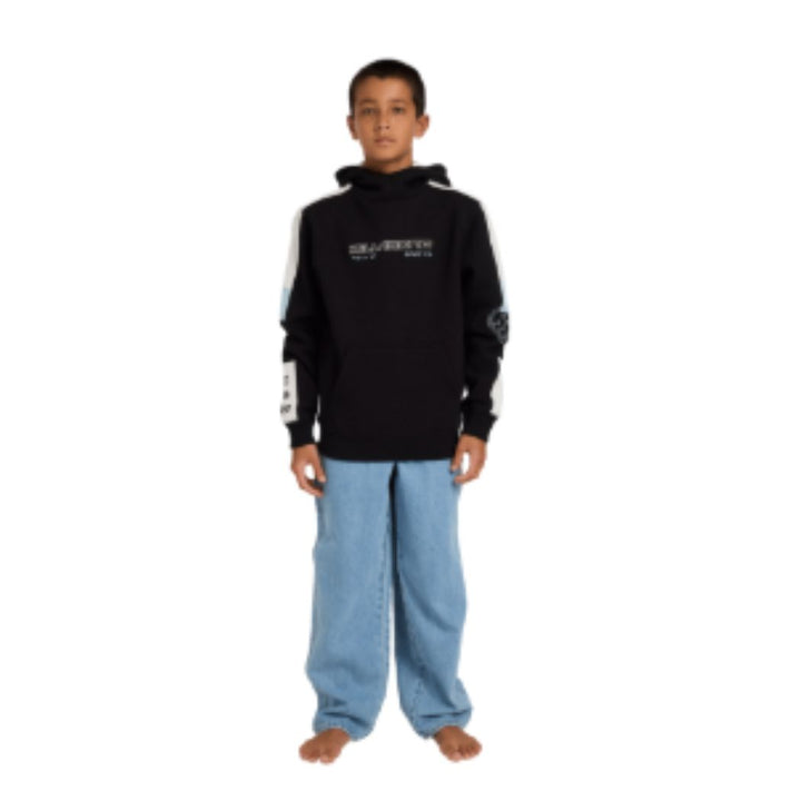 Billabong Boys Spec 73 Pop Mock Hoodie Black