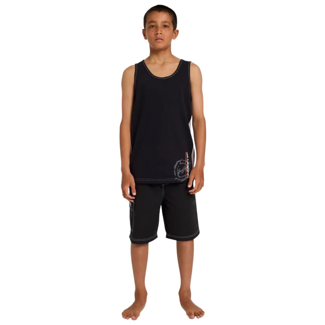 Billabong Boys Spec Blast Tank Off Black
