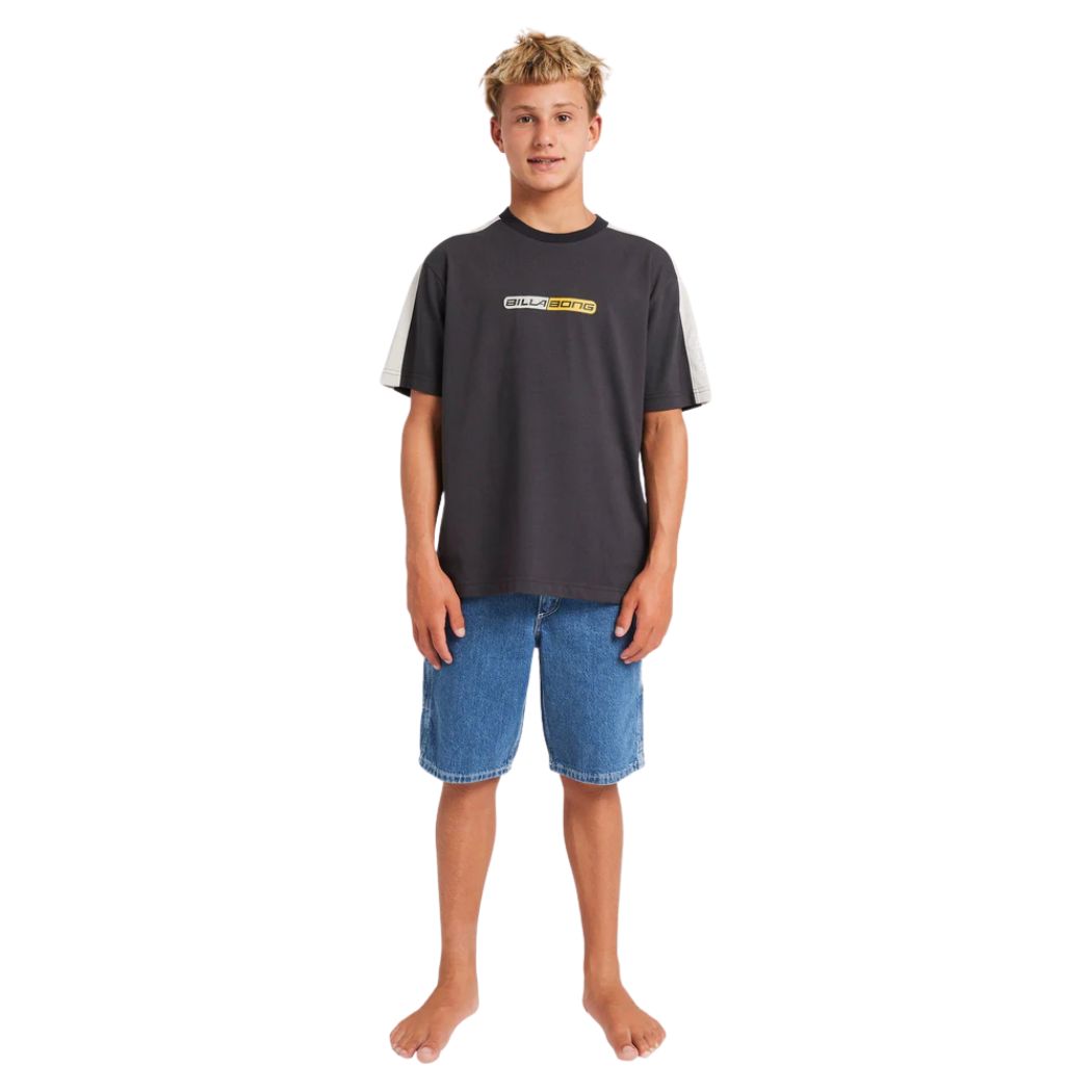 Billabong Boys Spec Iconic OG Tee Washed Black