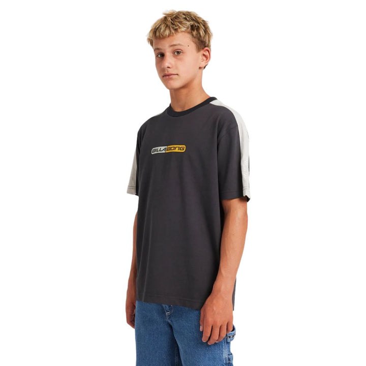 Billabong Boys Spec Iconic OG Tee Washed Black