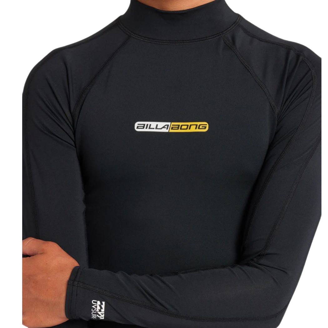 Billabong Boys Spec Long Sleeve Rash Vest Black