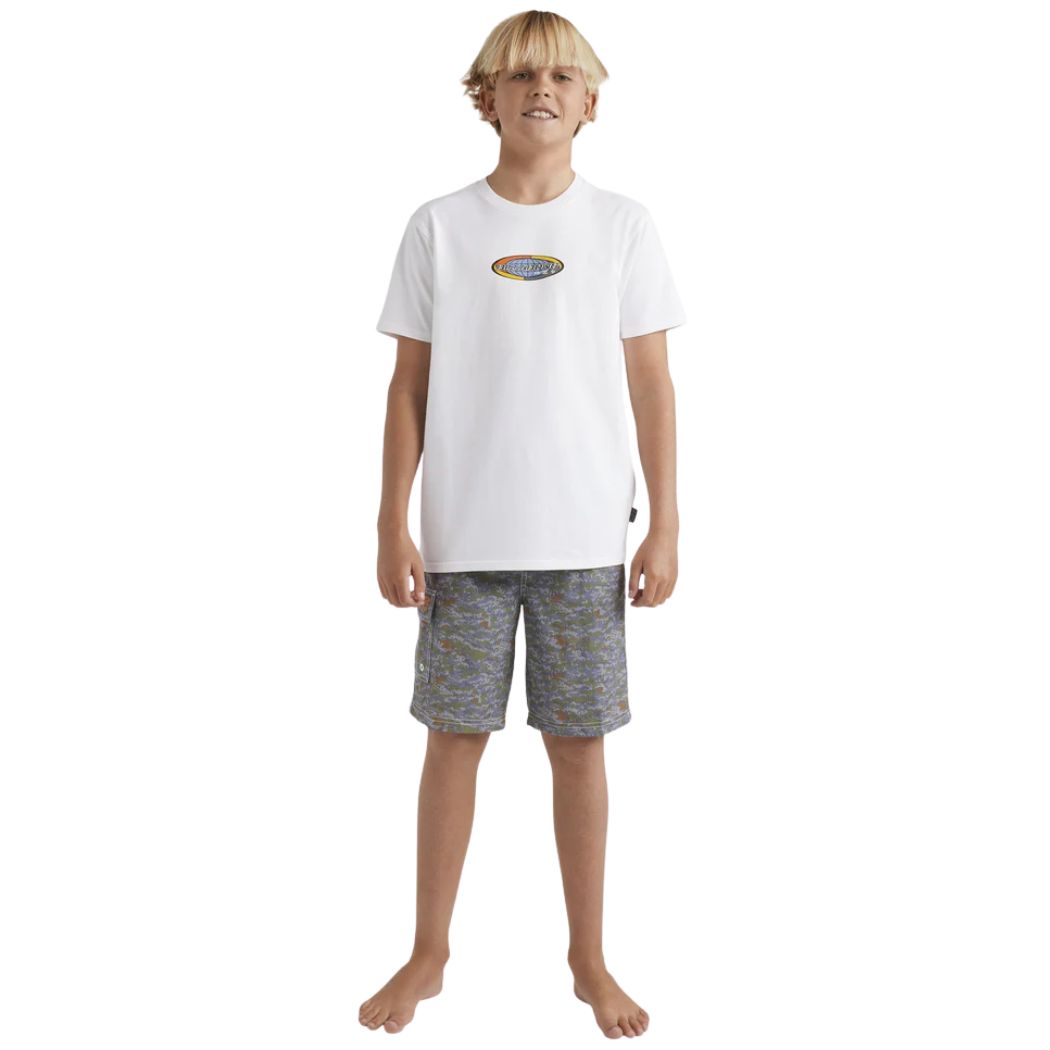 Billabong Boys Spec Pill Tee White