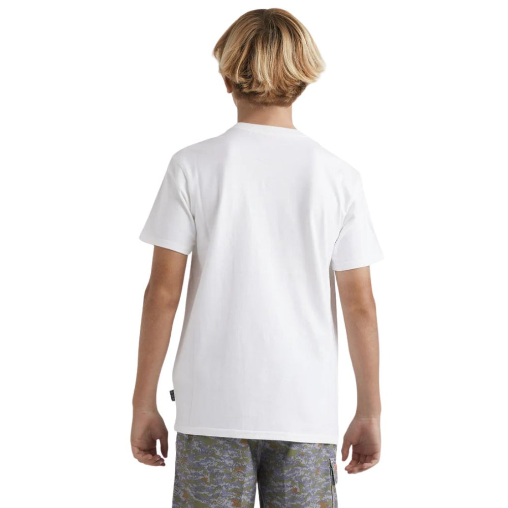 Billabong Boys Spec Pill Tee White