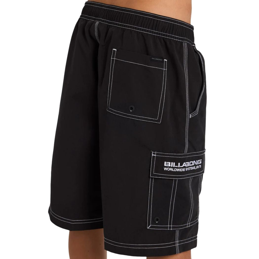 Billabong Boys Throw On Boardshort Black