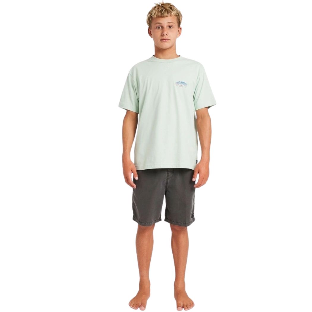 Billabong Boys Wax Arch Tee Seafoam