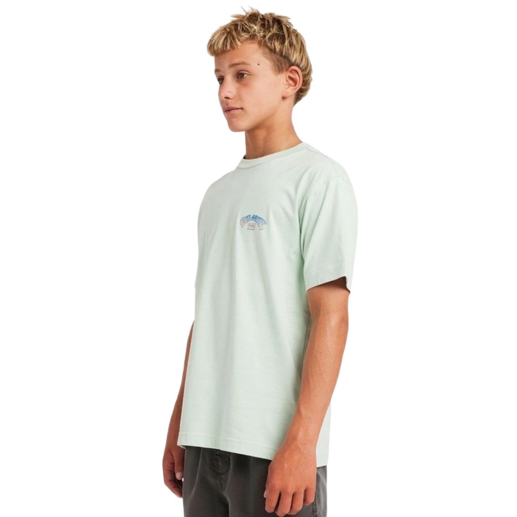 Billabong Boys Wax Arch Tee Seafoam