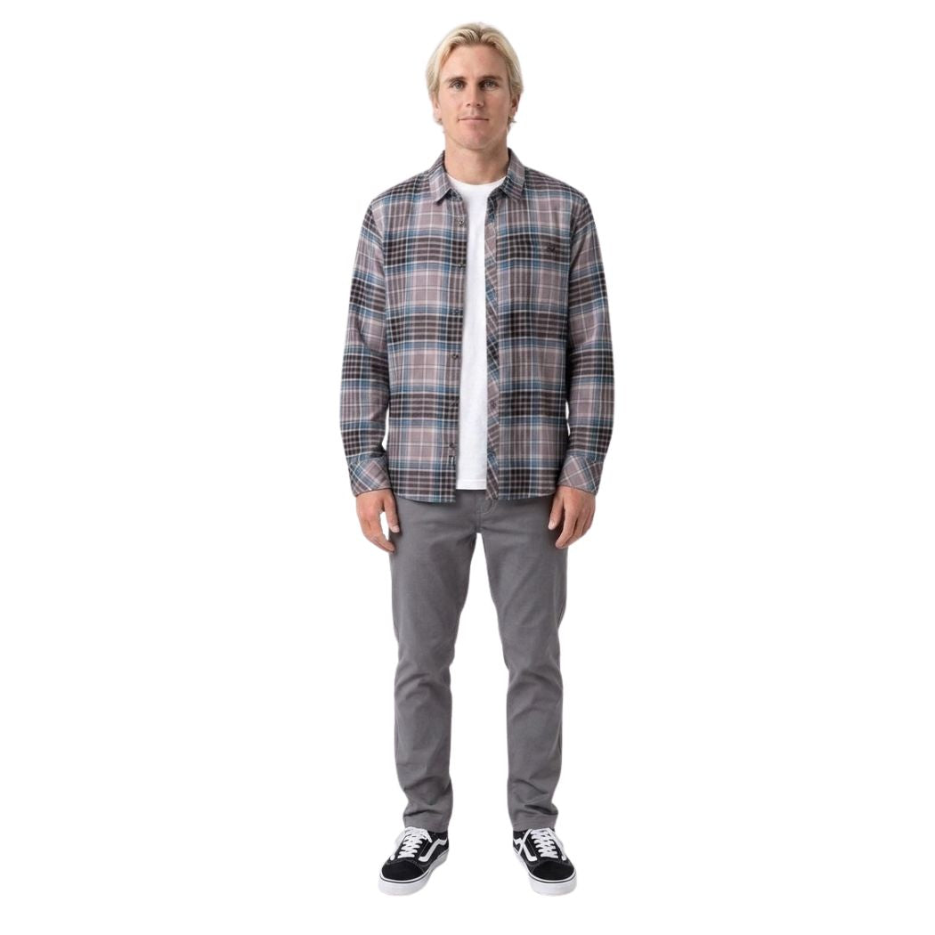 Billabong Coastline Flannel Shirt Ash