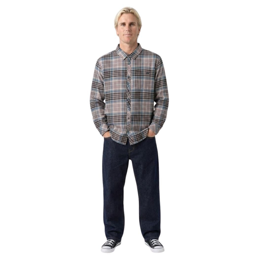 Billabong Coastline Flannel Shirt Ash