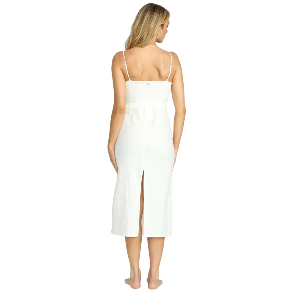 Billabong Crystal Clear Midi Dress Salt Crystal