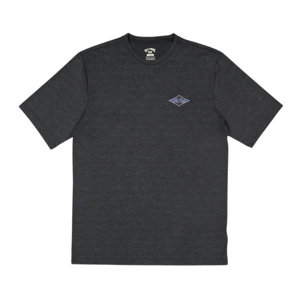 Billabong Diamond Shoreline Loose Fit SS Rash Shirt Black Heather