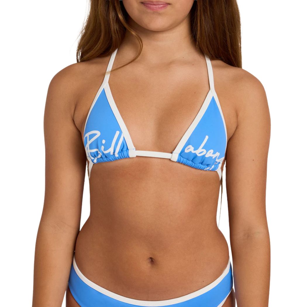 Billabong Girls Breaker Squad Slide Tri Set Tidal Blue