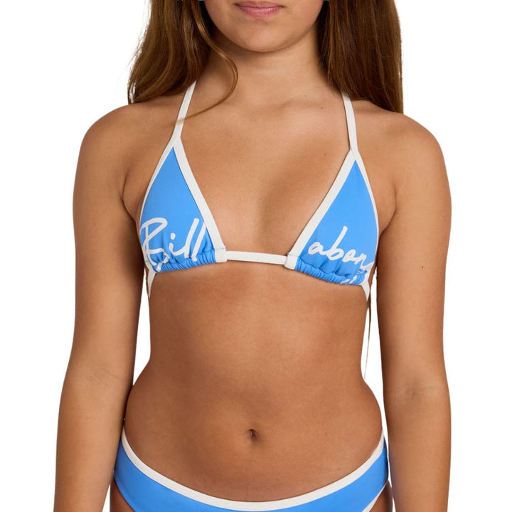 Billabong Girls Breaker Squad Slide Tri Set Tidal Blue