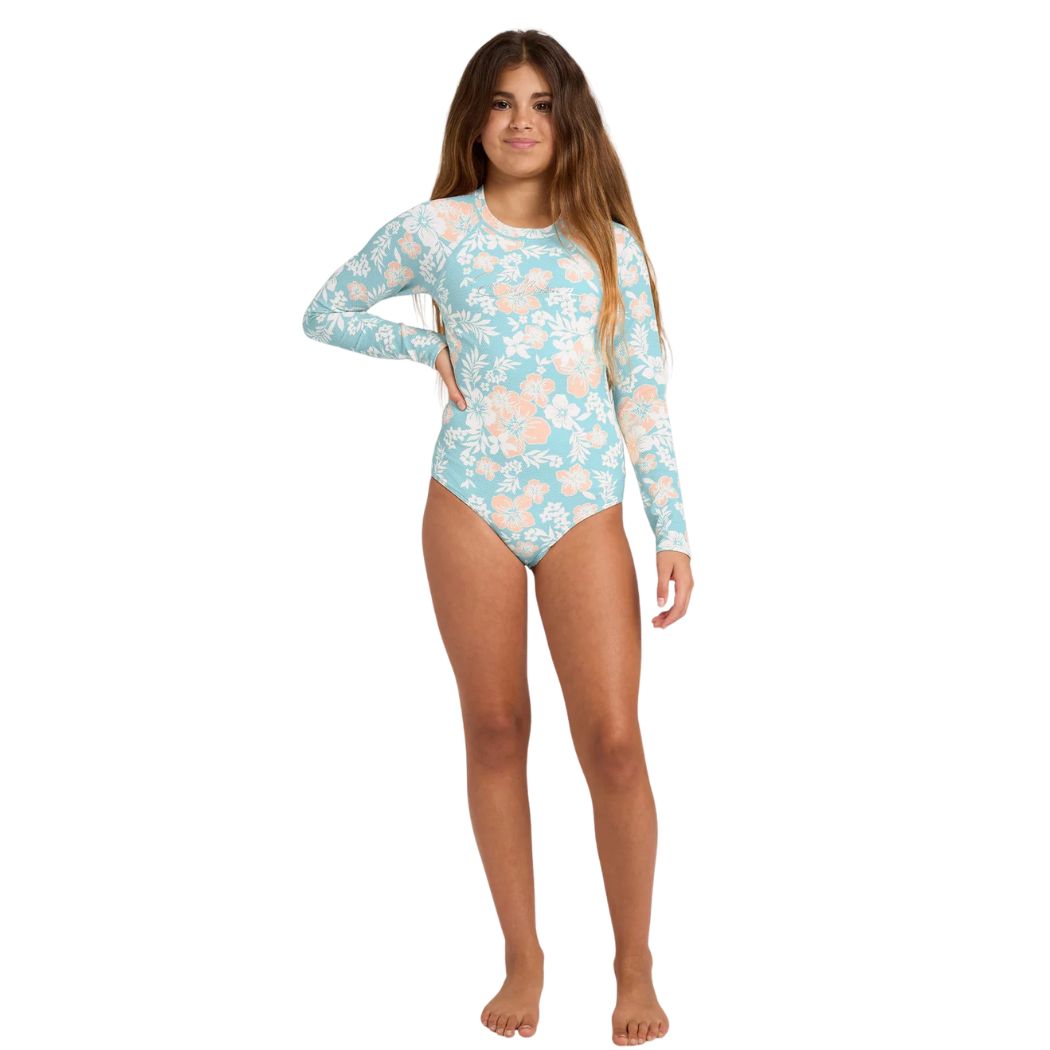Billabong Girls Hibiscus Haze Surfsuit Aqua Haze