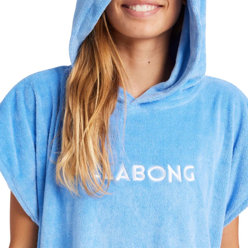 Billabong Girls Hoodie Towel Tidal Blue
